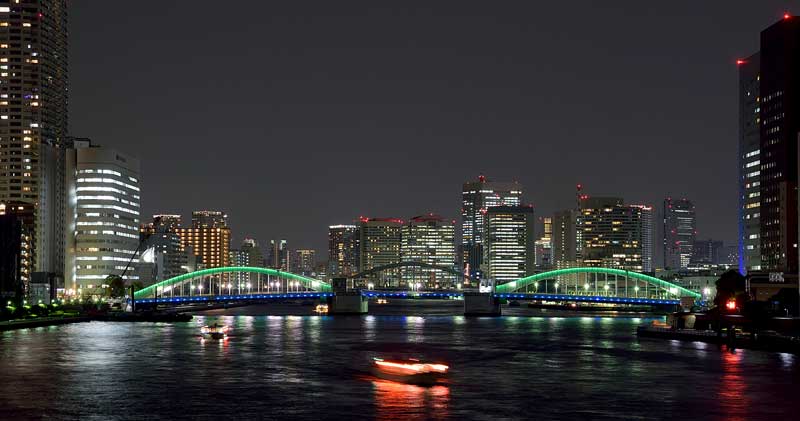 かちどき橋夜景